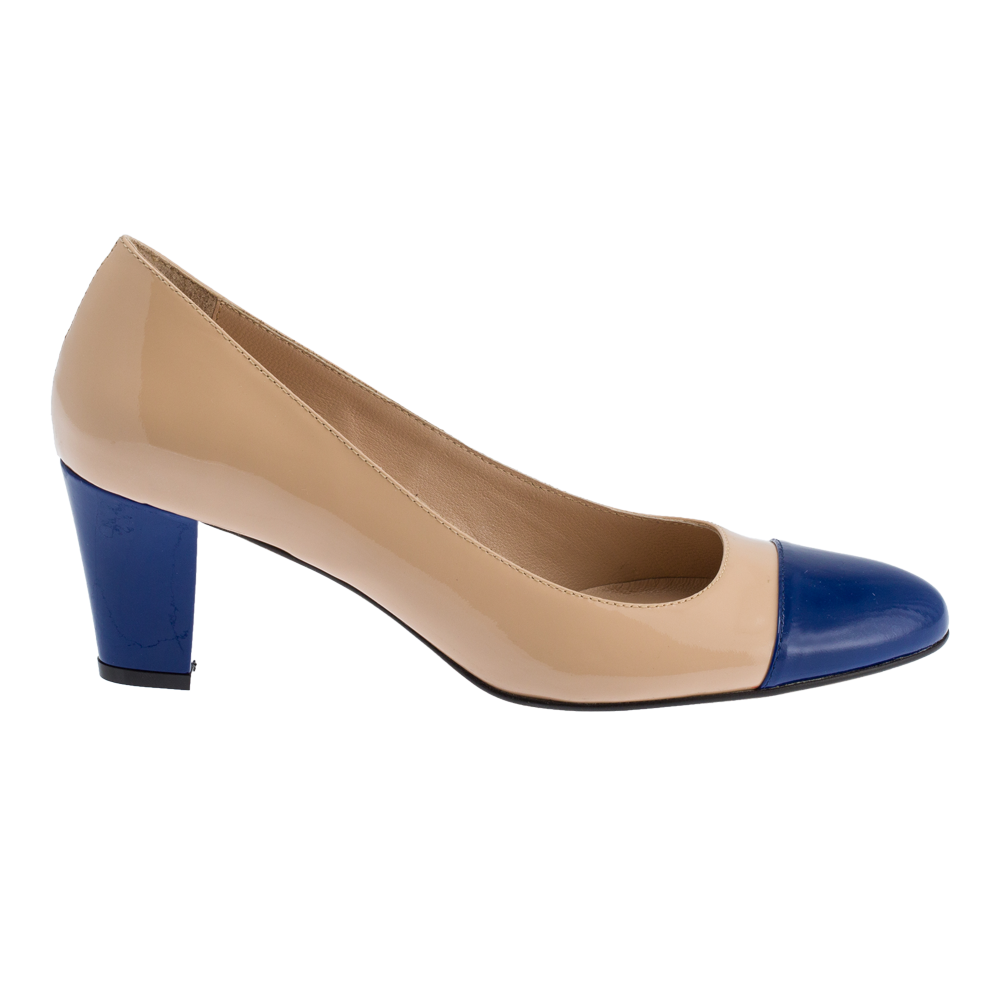Nude-blue Heel