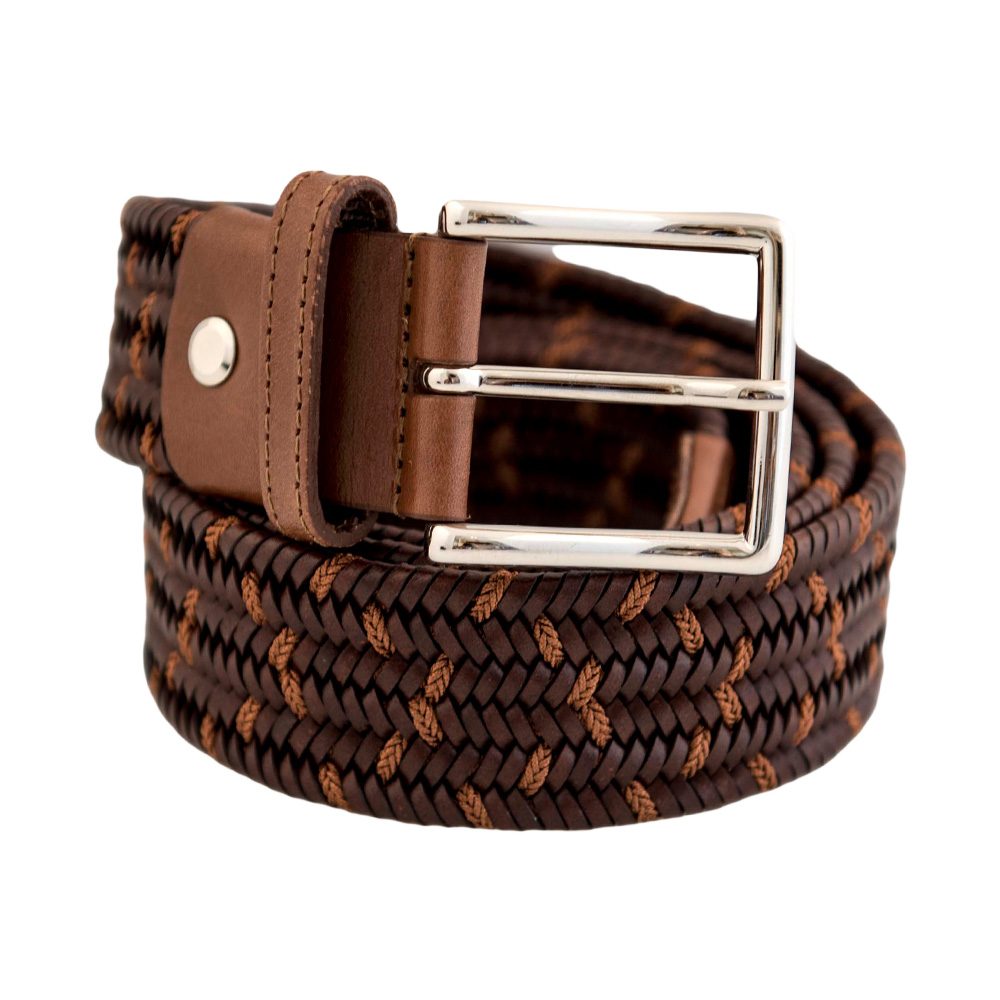 Leather Elastic Cognac